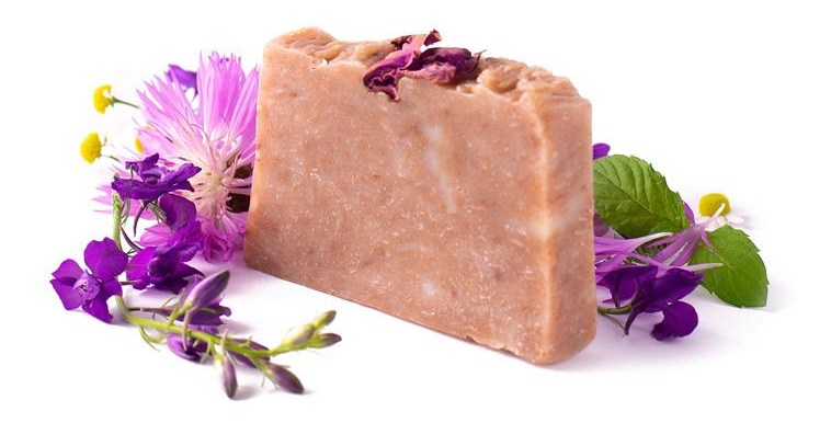 Handmade Rose Petal Soap Bar