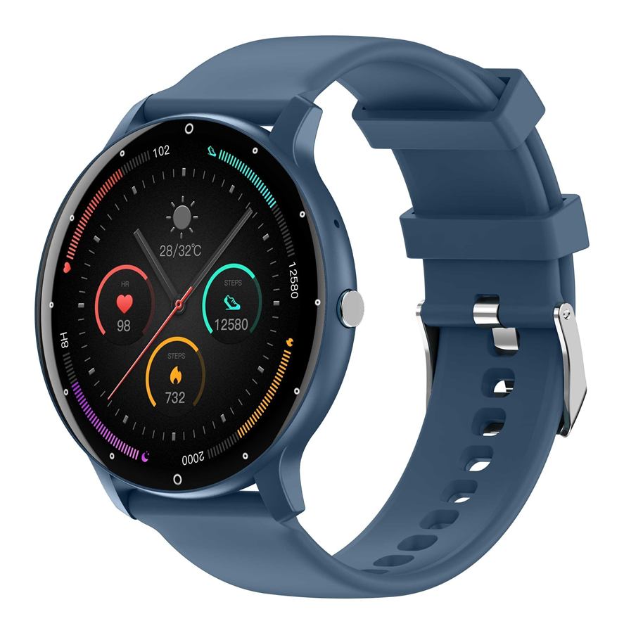 Smart Fitness Watch — Blue Strap