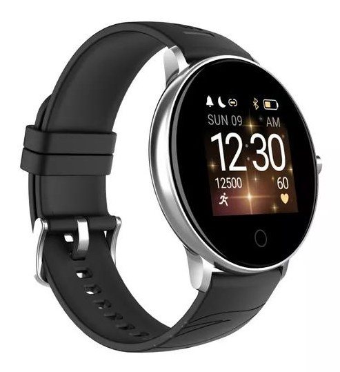Smart Watch — Silver Case, Sport Strap