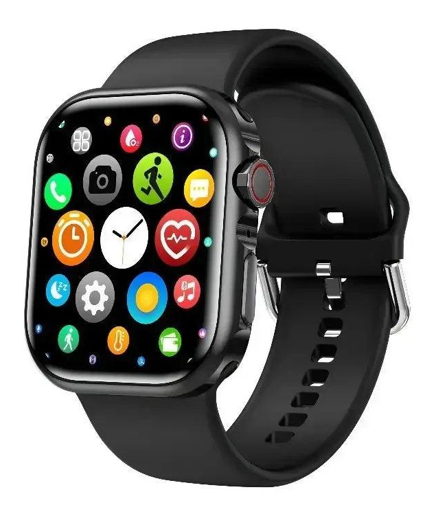 Ultra-Style Rugged Smartwatch, Orange Accent