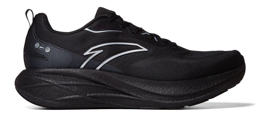 Chunky Sole Running Sneakers — Black