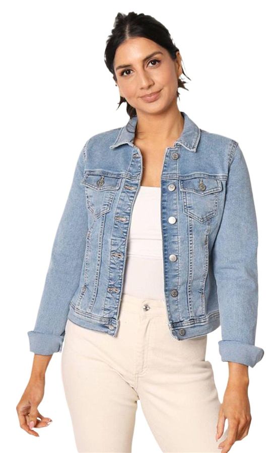 Women's Denim Jacket — Light Wash