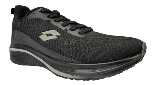 Men's Sport Sneakers — Grey & Black