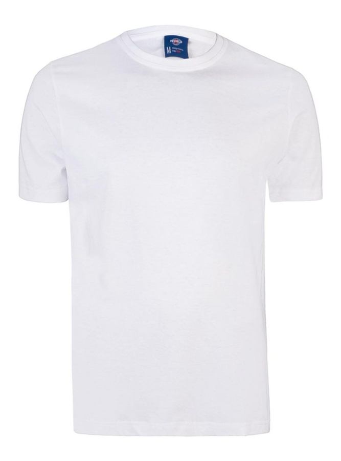 Plain White Crew-Neck T-Shirt