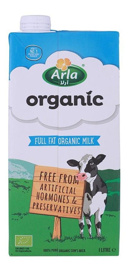 Arla Organic Full-Fat Milk 1 Litre