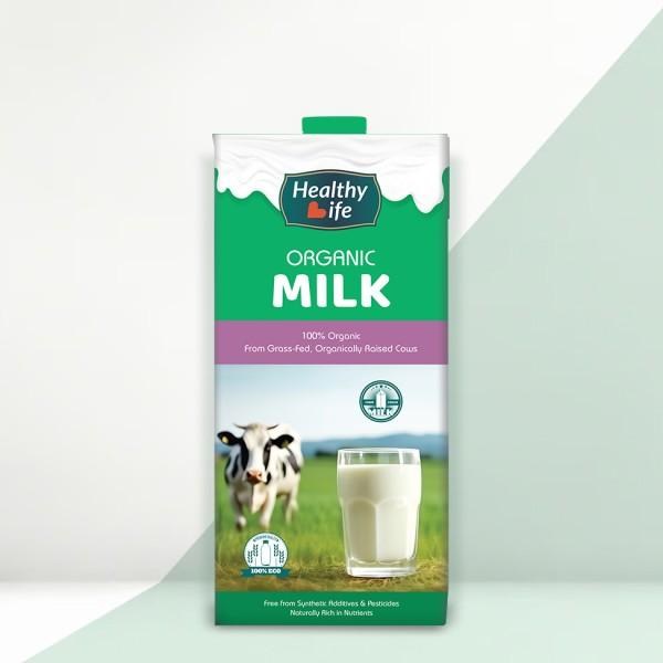 Healthy Life Organic Milk 1 Litre