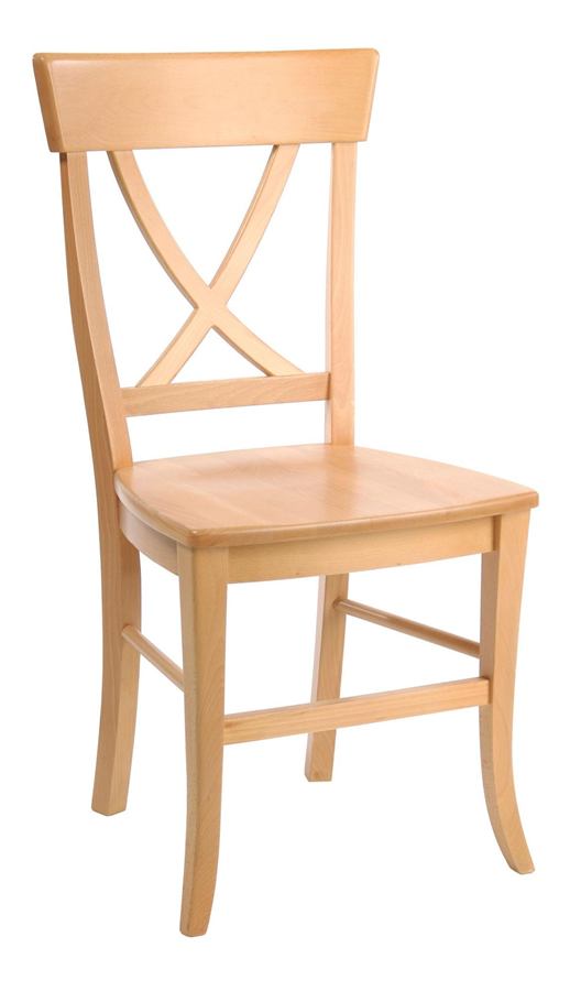 Cross-Back Dining Chair — Beech Wood
