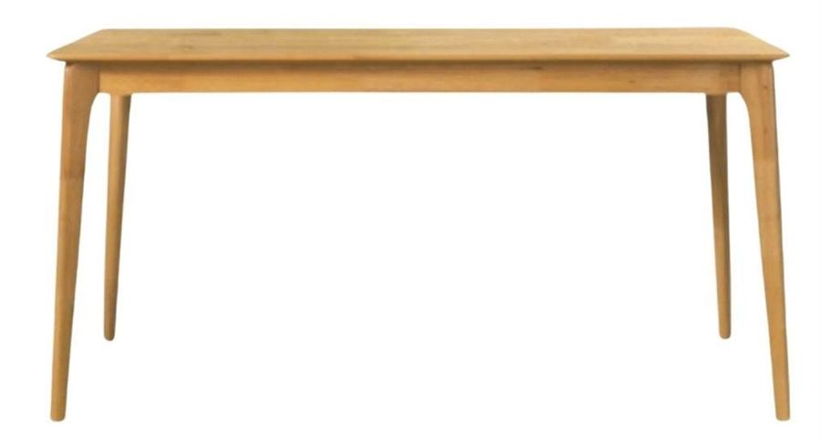 Oak-Finish Dining Table