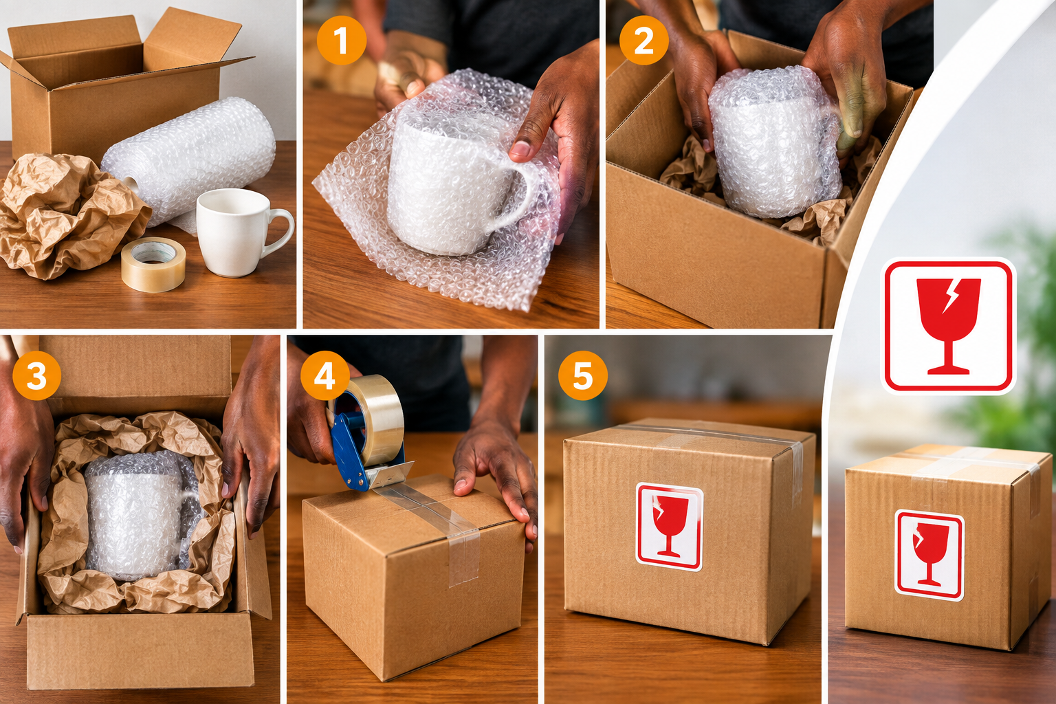 Safe packaging tips for fragile goods sent nationwide